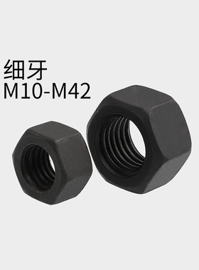 10.9级细螺纹六角螺母细扣细螺纹螺母M8M10M12M20M30M40M80*1.5X2
