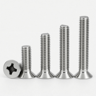 304不锈钢十字沉头螺丝钉平头机牙螺丝KM小螺钉 M3M4M5M6M8M10