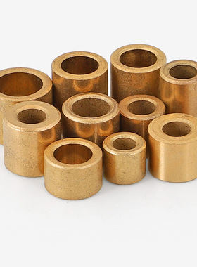 内径M3M4M5M6M8M10粉末冶金含油轴承铜套纯铜轴套耐磨导套衬套