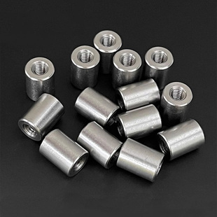 304不锈钢双通圆形接线柱隔离柱长超长圆螺母垫柱M2M3M4M5M6M8GH