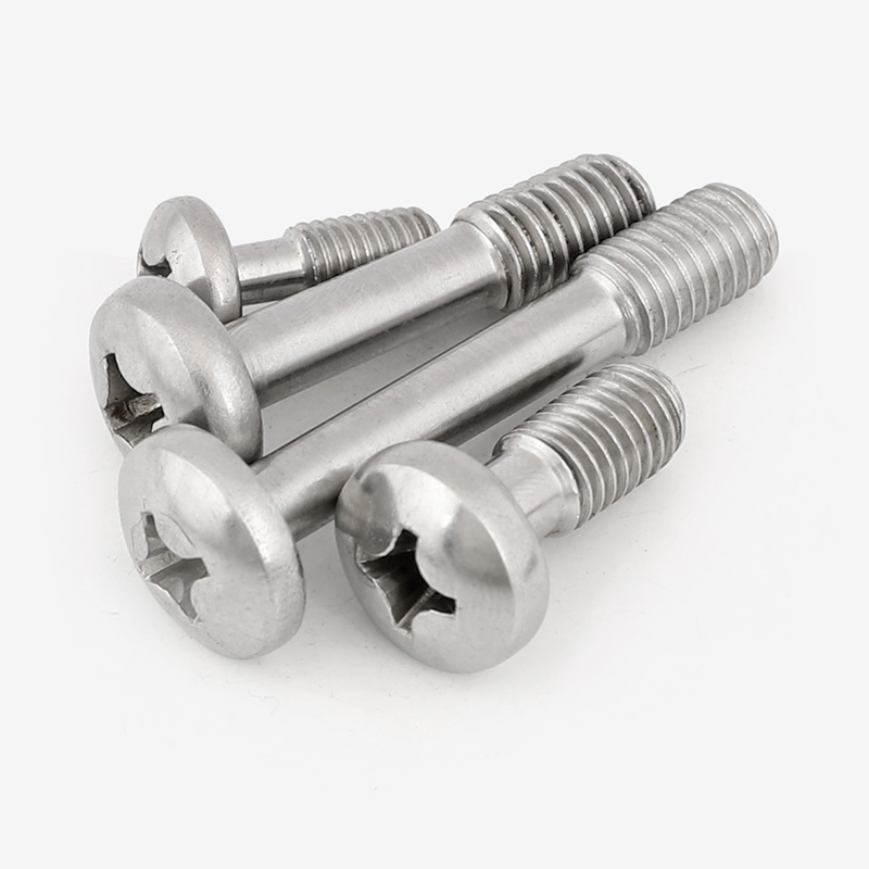 304不锈钢十字圆头半牙螺丝钉