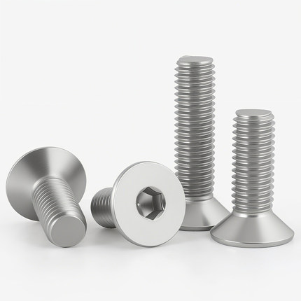 M2M2.5M3M4M5M6M8M10 304不锈钢沉头内六角螺丝平头螺钉平杯螺栓
