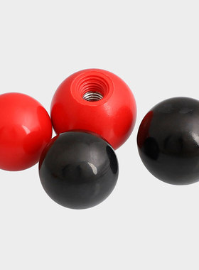 M4 M5 M6 M8 M10M12M16胶木球手柄球红色/黑色塑料圆球操纵杆把手