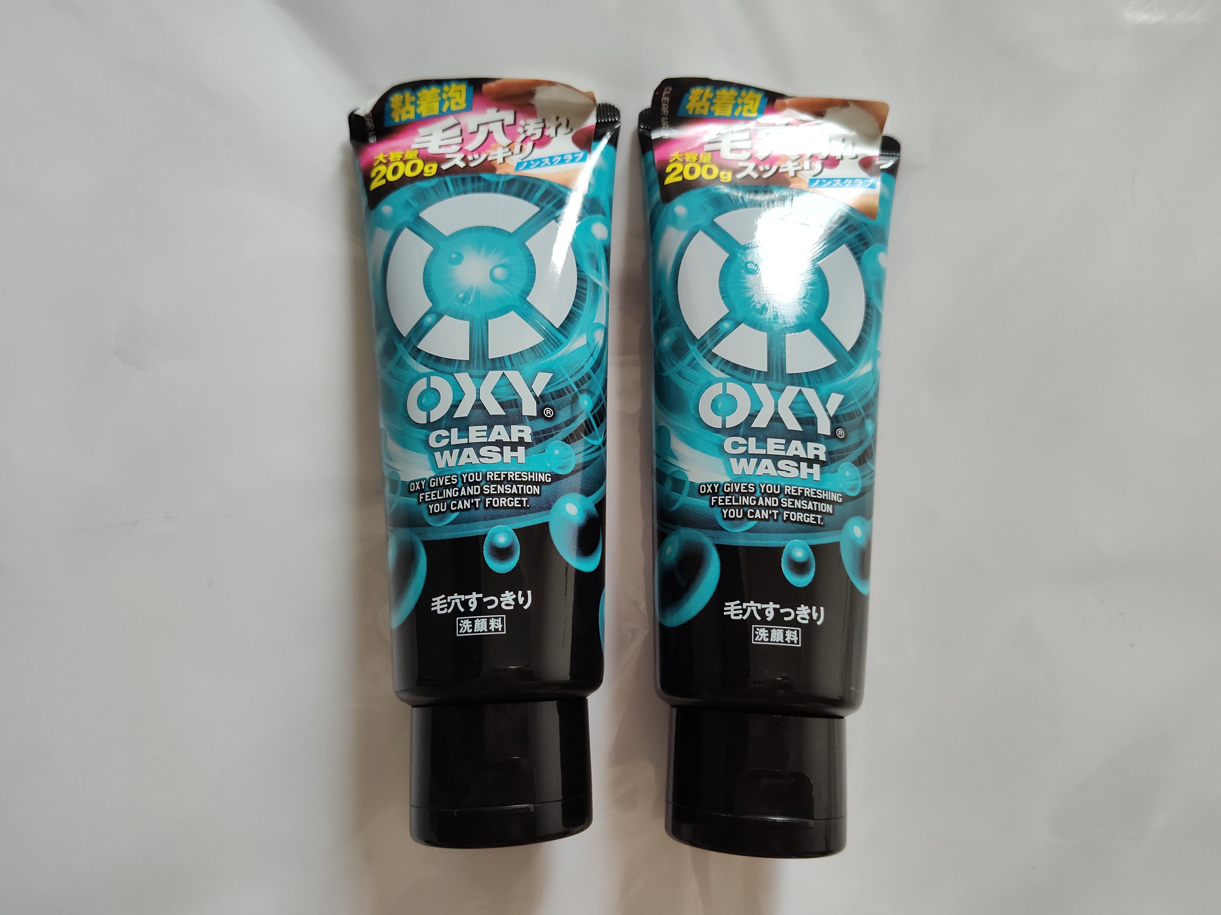 日本OXY欧治男士洗面奶深层清洁不紧绷洁面乳200g两支特价清仓