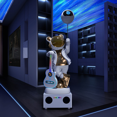 音乐太空人落地摆件火焰版客厅装饰品现代简约氛围布置