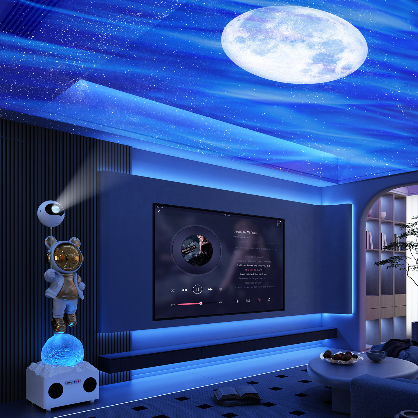 太空人宇航员大型落地摆件电视柜沙发旁边高端大气上档次乔迁礼品