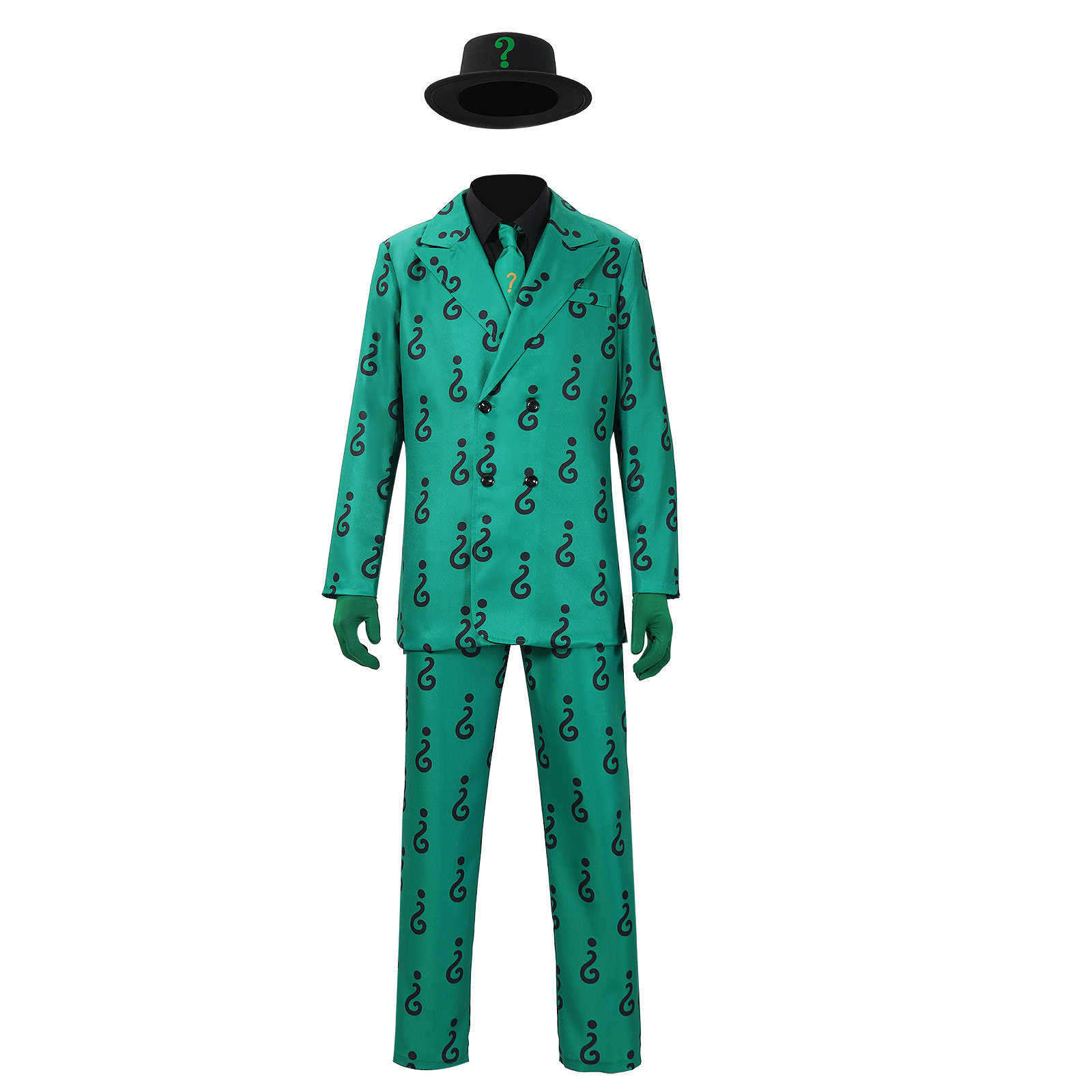 歌谭谜语者cos服绿色西服套装电影角色舞台扮演服跨境源头
