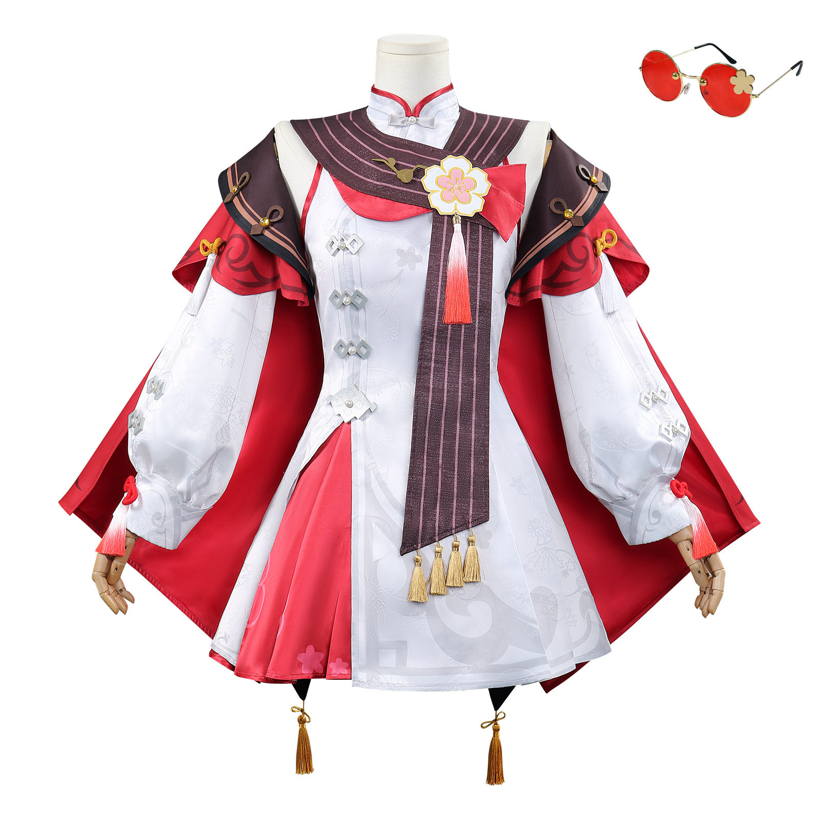 预售原神cos海灯节胡桃cos服胡桃宿雪桃红游戏角色扮演cosply