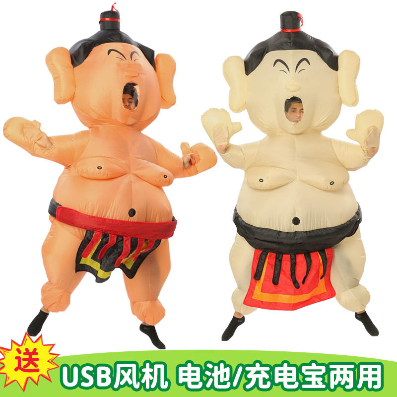 成人款日本大相扑充气服装大胖子表演出节日年会道具衣服跨境热销