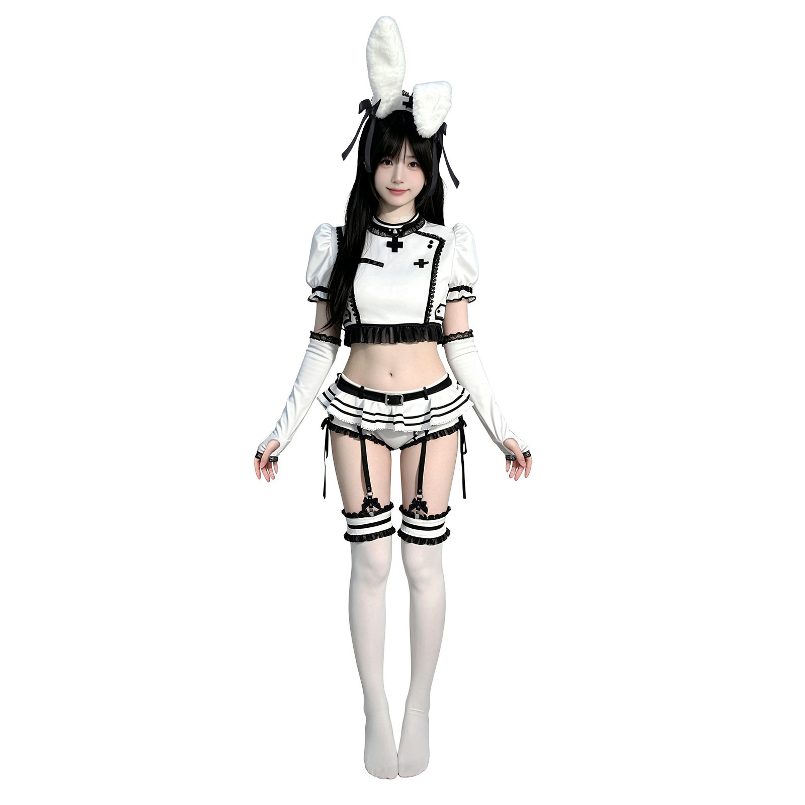 地雷服日系棉花糖白兔护士服牛奶女仆装cosplay服装cos趣情内衣