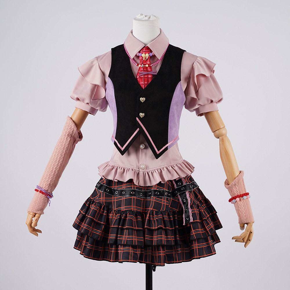 无限暖暖cos开放世界X换装游戏cosplay芭比粉色爱心连衣裙cos服
