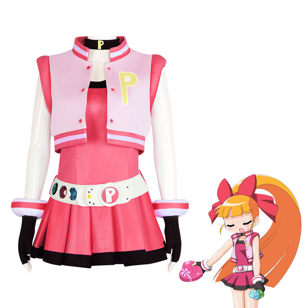 飞天小女警Z超能花花cos服裝全套飞天花花cos裙裝动漫女扮演服