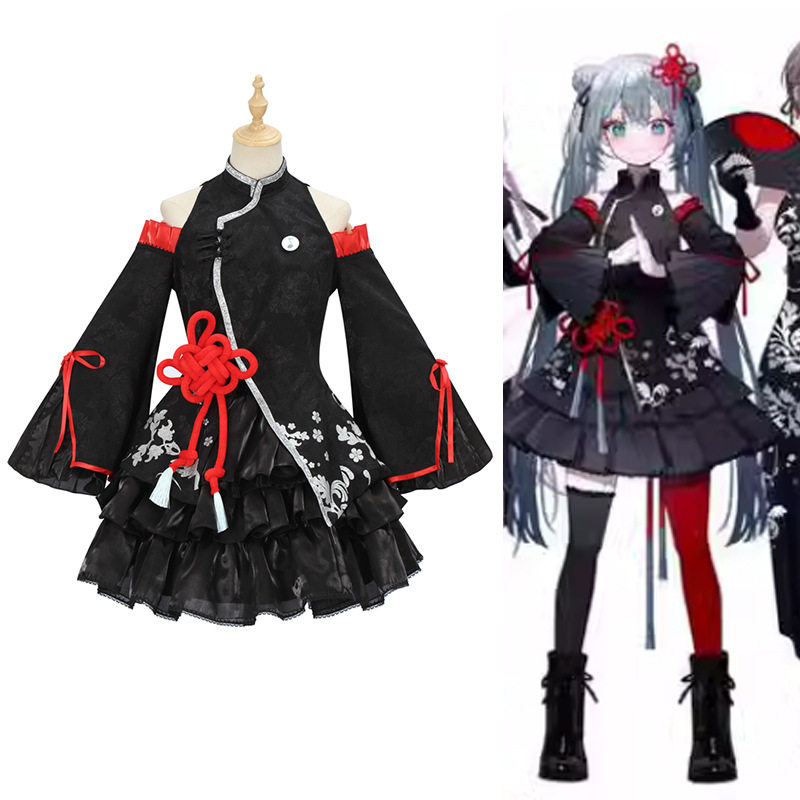 初音cosplay中国风套装二次元动漫游戏表演服