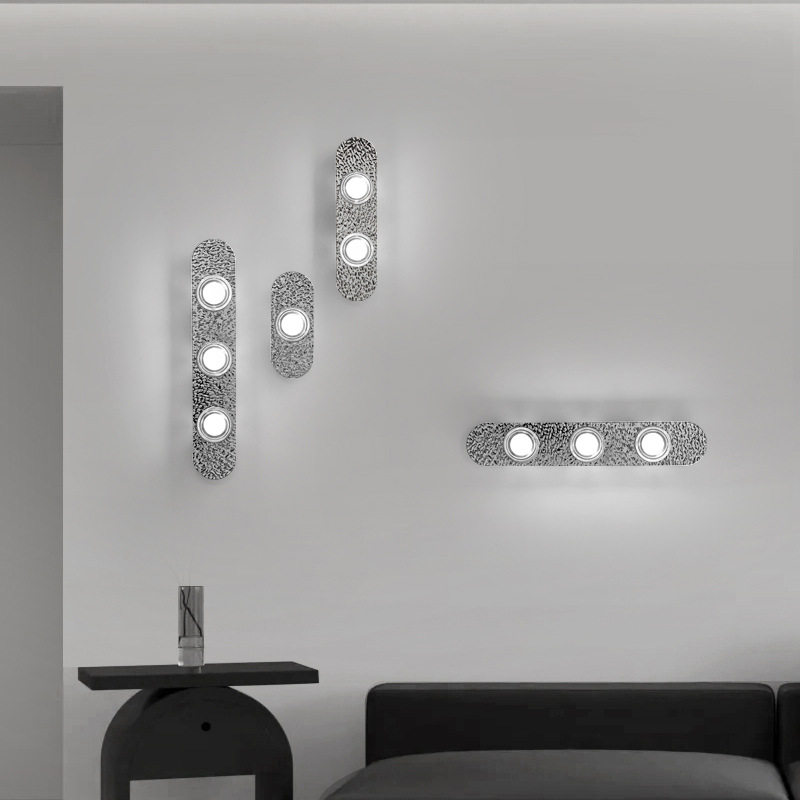 全铜设计师创意轻奢卧室床头楼梯灯咖啡厅售楼部复古中古玻璃壁灯