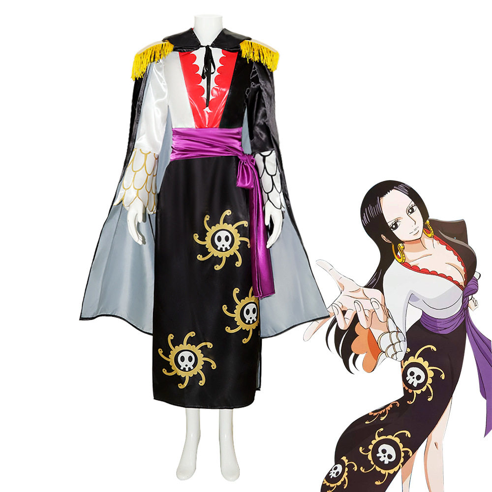 航海海贼王cos服波雅汉库克女帝蛇姬旗袍cosplay万圣节动漫表演服