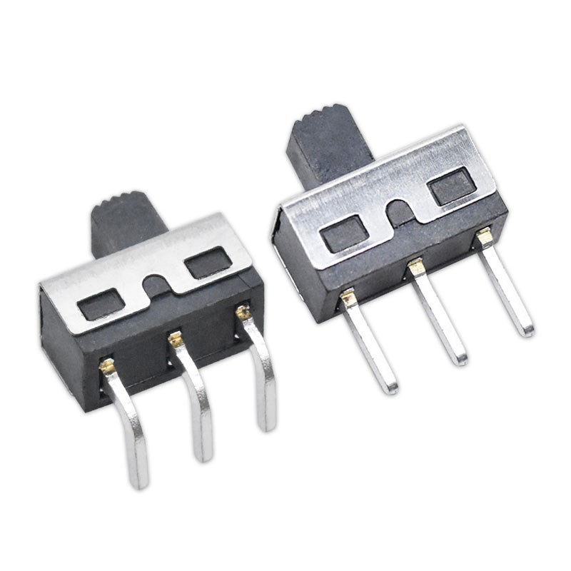 SS12D06 SS12D10 5MM柄高 2档3脚 大电流拨动开关 直/弯脚
