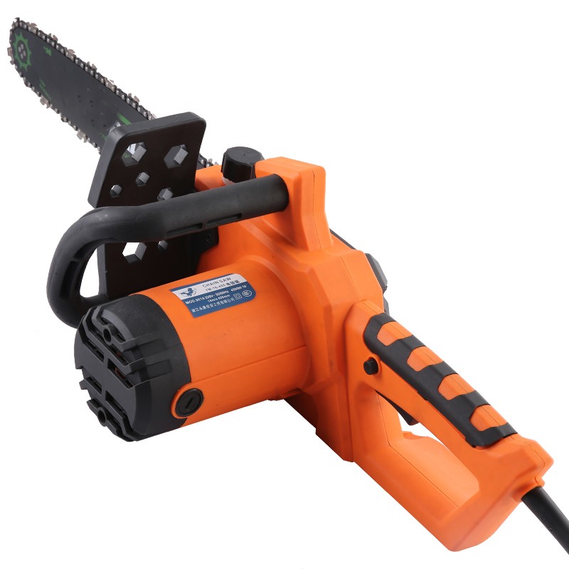 一鸣电链锯伐木锯大功率破冰锯家用木头切割机16寸链条锯电动工具