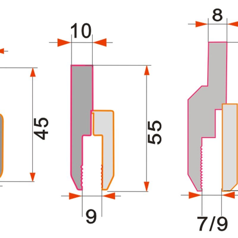 丝印机刮刀回墨刀 曲面印刷机刮刀 两片刀架,刀夹,刀架