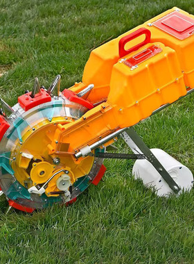 双8嘴播种施肥机蔬菜高粱豆类播种机点播器人力手推播种施肥机