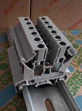 菲尼克斯导轨式UK2.5b电压接线端子排UK-2.5NMM平方不滑丝3001035