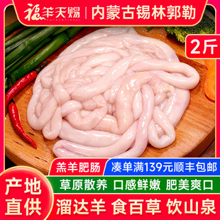 羊肥肠2斤 内蒙古特产羊杂全套新鲜羊肉羊杂碎羊捆肠羊下水下货