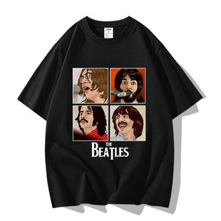 T恤衣服潮 The Beatles披头士乐队let be顺其自然专辑周边短袖