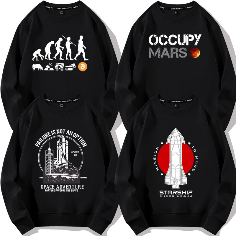 猛禽发动机卫衣服spacex长袖外套