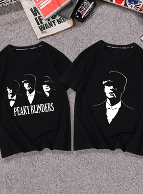 Peaky Blinders浴血黑帮Shelby剃刀党谢尔比短袖T恤衣服体恤半袖