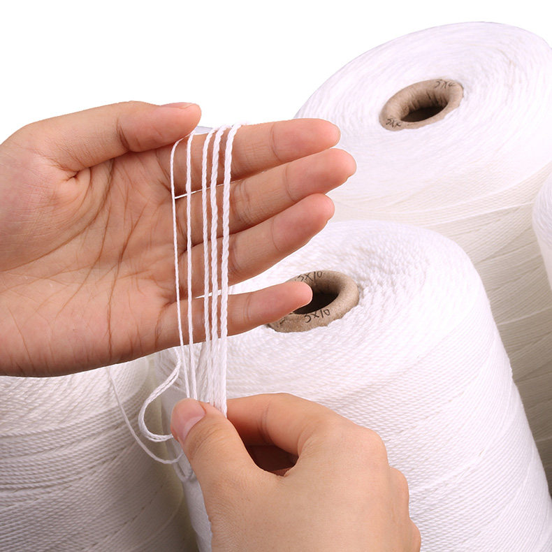 123mm漂白色棉线 捆扎吊香肠挂腊肠捆绑猪蹄档案袋大化纤棉线棉绳