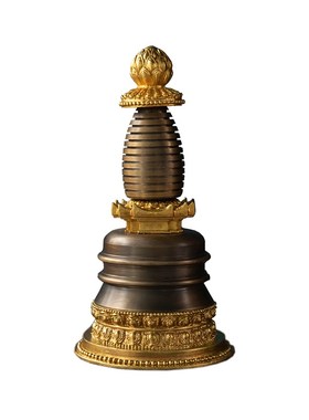 快速发货藏传密宗k用品纯铜佛塔摆件噶当塔菩提塔家用供奉宝塔嘎