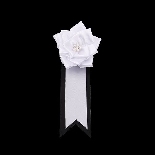 快速发货胸前小白花带别针菊花绢花F白色胸花告别仪式追悼会灵堂