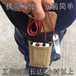 现货12V锂电池免焊接6节18650行动电源盒可换电池移动充5V、12V两