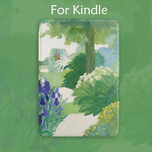 春林鸢尾花油画适用于kindle kpw6543青春版2024电子书保护套