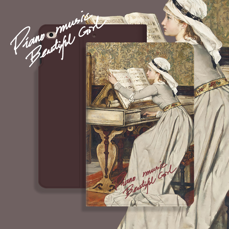 钢琴艺术风油画个性化保护套定制