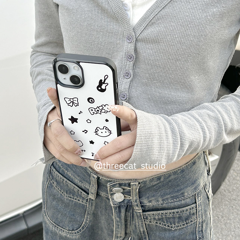 苹果iphone17音乐猫咪吉他手机壳