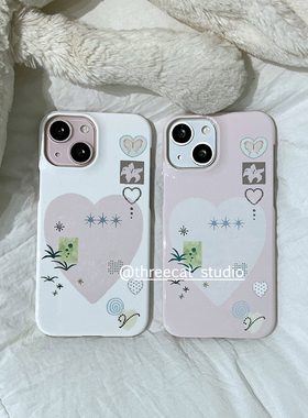 韩insY2K少女春之碎片欧尼菲林壳适用于iphone17promax苹果16pro/15/14/13/12/11全包Xsmax手机保护套XR亮面