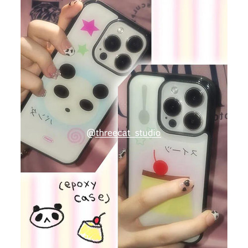 熊猫布丁蛋糕苹果iphone17手机壳