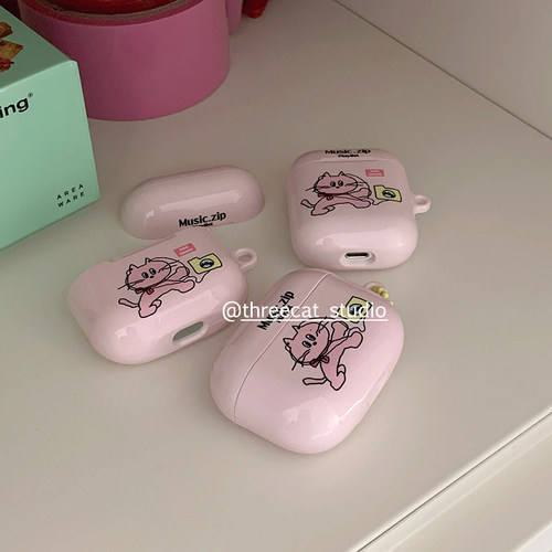 可爱音乐猫咪airpods4代耳机套