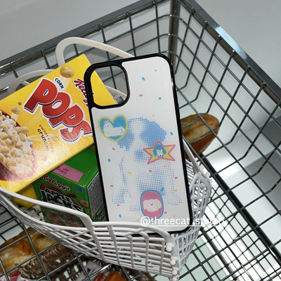 苹果iphone17艺术波点小狗手机壳