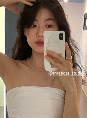 韩ins可爱夏日雪糕欧尼菲林壳适用于iphone17promax苹果16pro/15/14/13/12/11全包Xsmax手机保护套XR亮面