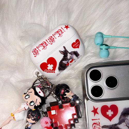 千禧美式甜酷兔系airpods耳机套
