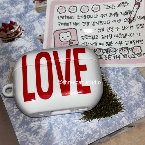 pro3简约英文LOVE耳机套