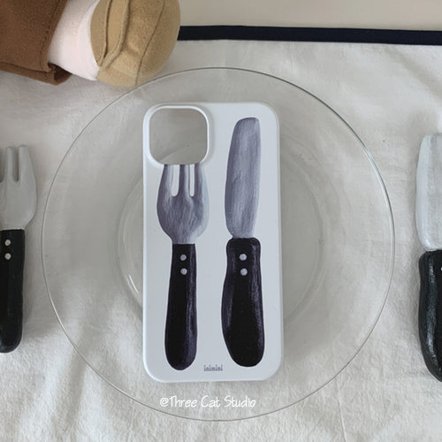 苹果17pro陶泥玩具刀叉手机壳