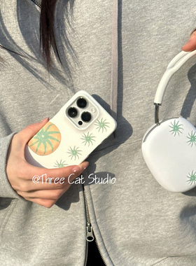 韩ins个性黄色番茄欧尼菲林壳适用于iphone17promax苹果16pro/15/14/13/12/11全包Xsmax手机保护套XR亮面