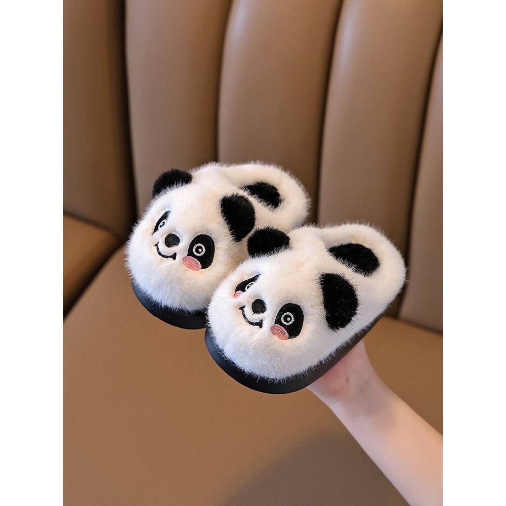 Next inss儿童棉拖鞋家居2025秋冬新款毛毛拖鞋男女童厚底棉拖鞋