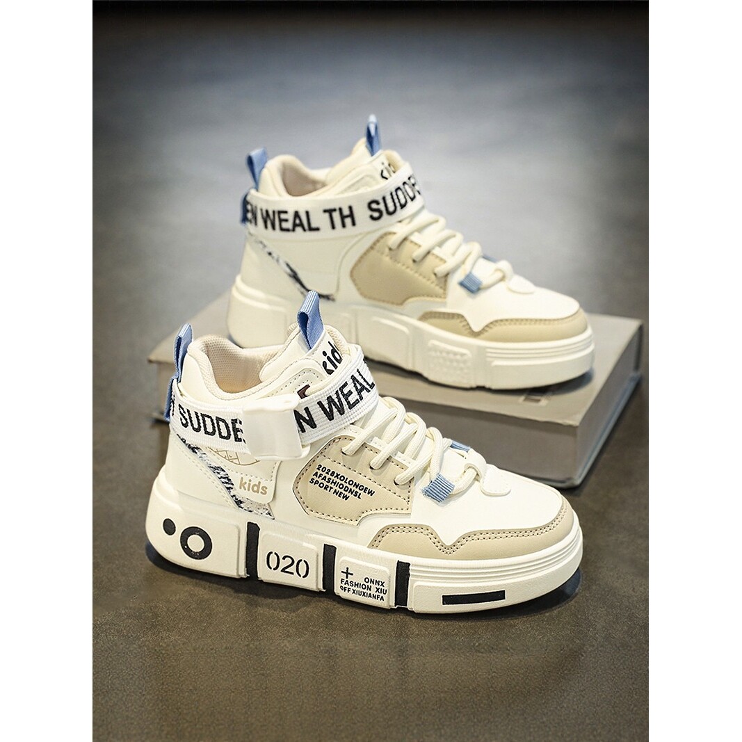 法国BADNUT男童运动鞋秋冬季2025新款儿童加绒二棉中大童高帮板鞋