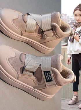 next MaxM女童鞋子2025秋冬新款二棉加绒中大儿童高帮运动鞋洋气