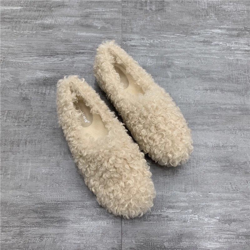 米兰【设计师】Caiem Kaiet?2025新款羊羔毛平底毛毛鞋女冬外穿,女鞋,雨鞋,淘宝优惠券,粉丝福利购,淘宝优惠卷