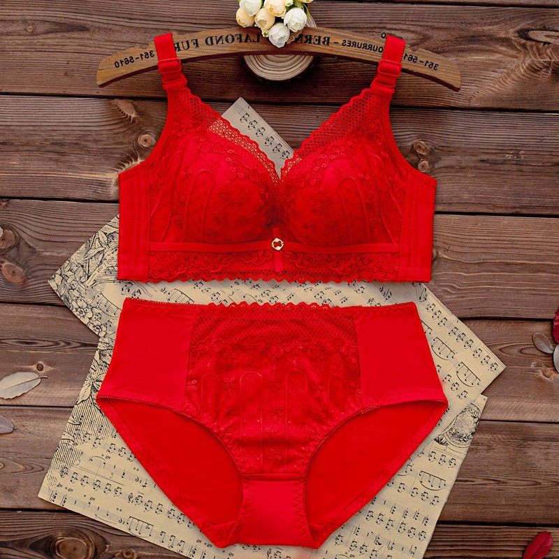 本命年内衣套装女蛇年内裤小胸聚拢无钢圈女士红色文胸罩结婚新娘,女士内衣/男士内衣/家居服,文胸,淘宝优惠券,粉丝福利购,淘宝优惠卷