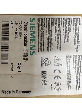 塑壳断路器 3VL4740-2AE36-0AD1 3V